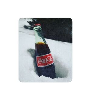 Coca-Cola Glass Bottle in Snow
